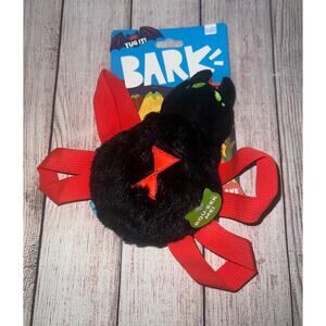 BarkBox Halloween Blake Widow Spider S/M/L Squeaky Plush Crinkly Dog Tug Toy 10"